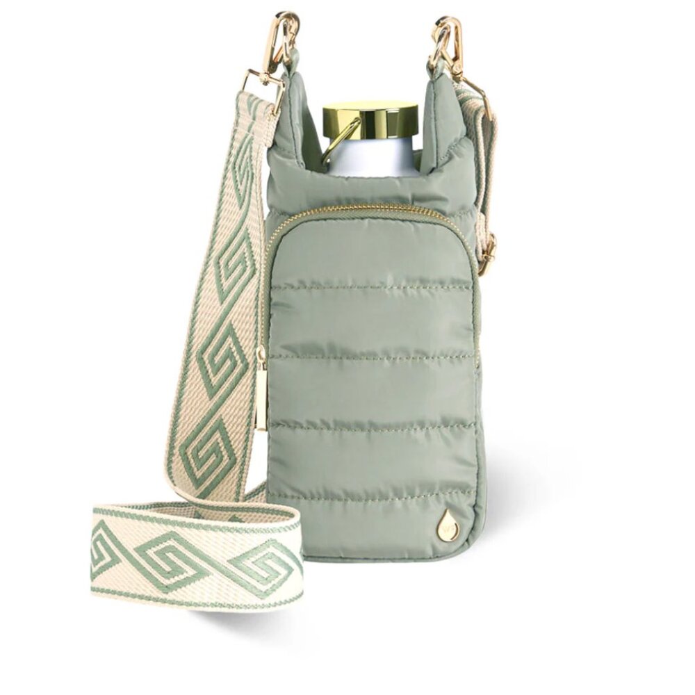 NWT WanderFull HydroBag® – Sage Green w/ Adjustable Tan & Green Strap
